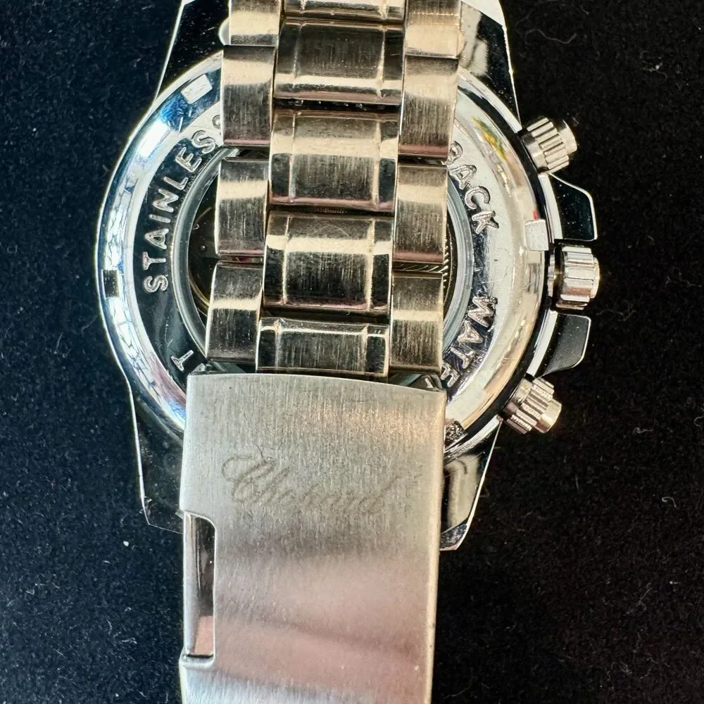 Oversized Fashion Watch in Silver Tones - Picture 4 of 7